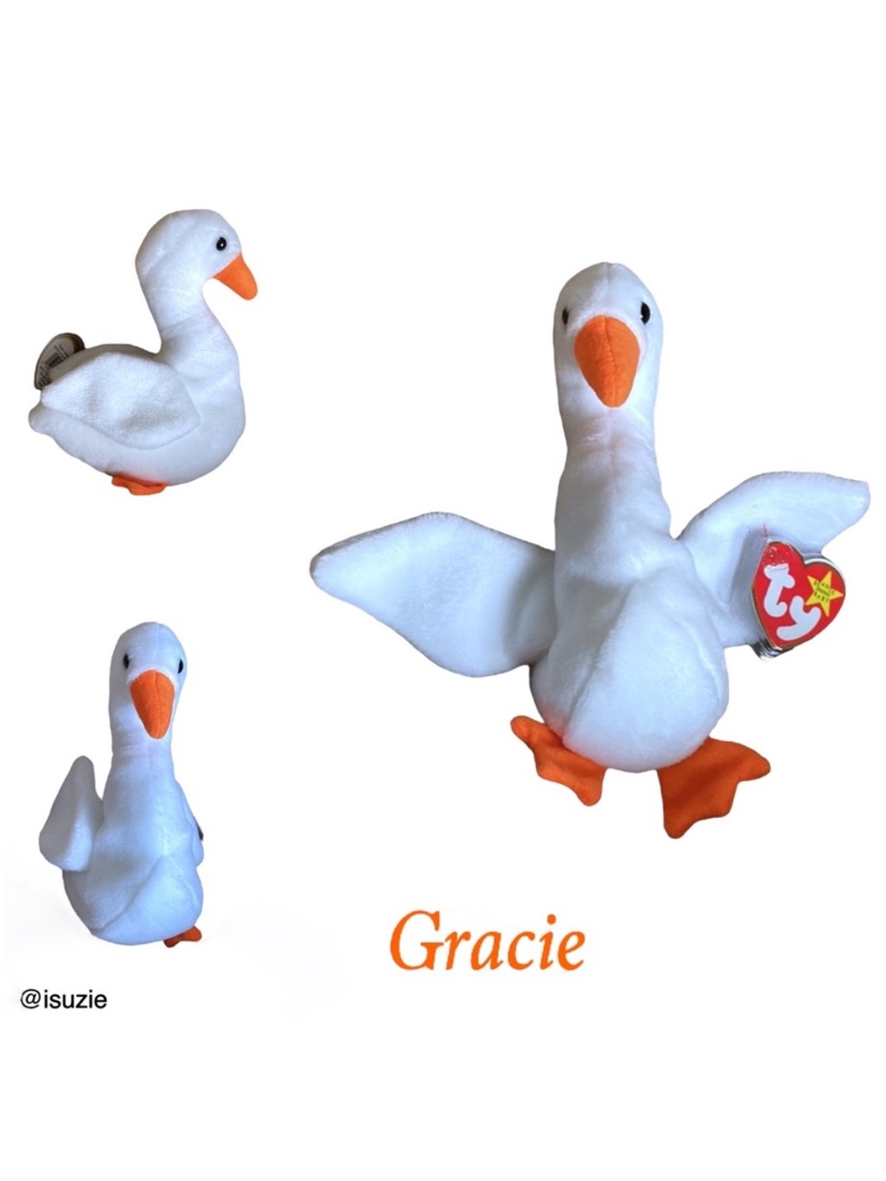 Gracie Ty Rare Retired Original Beanie Baby